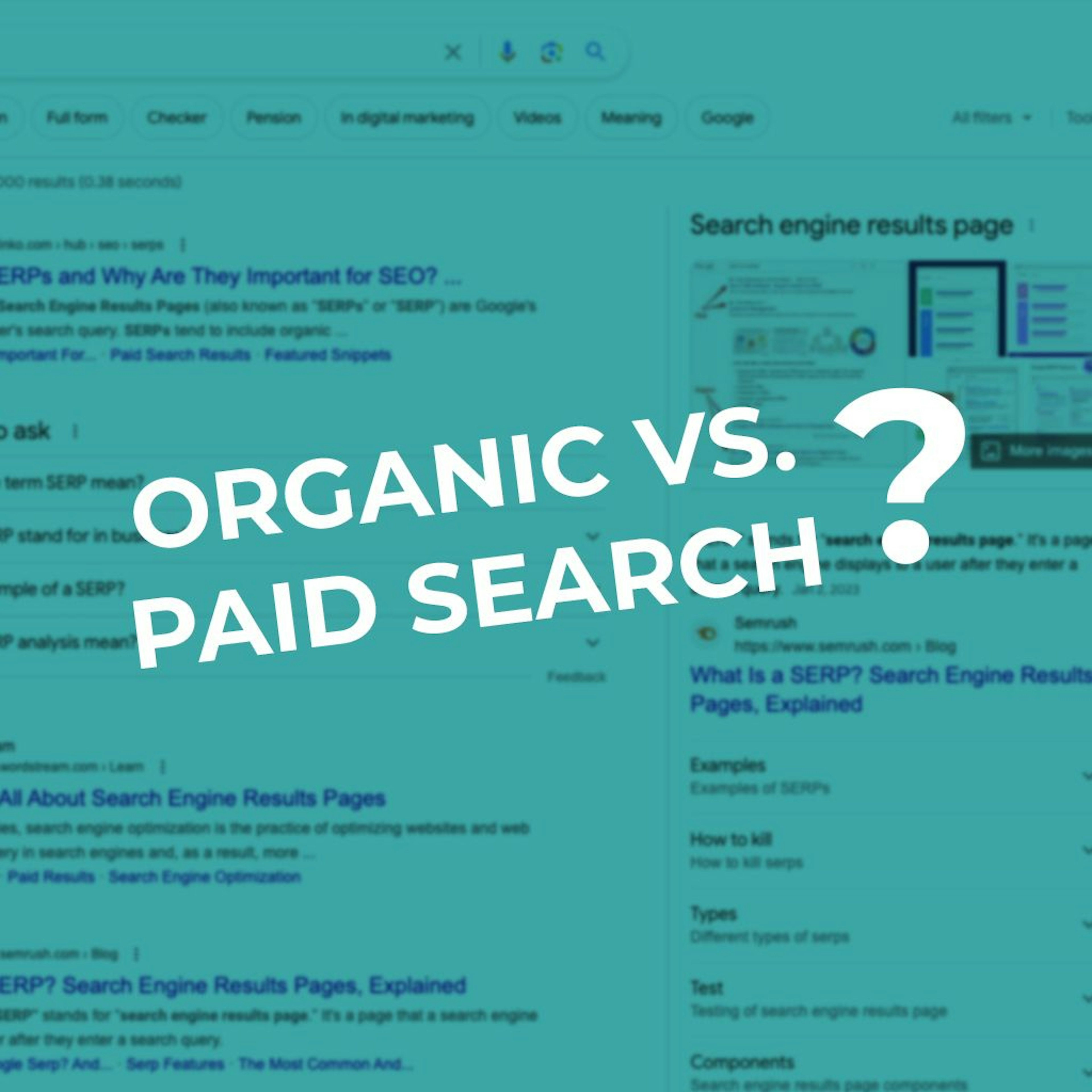 Organic vs. Paid Search Results