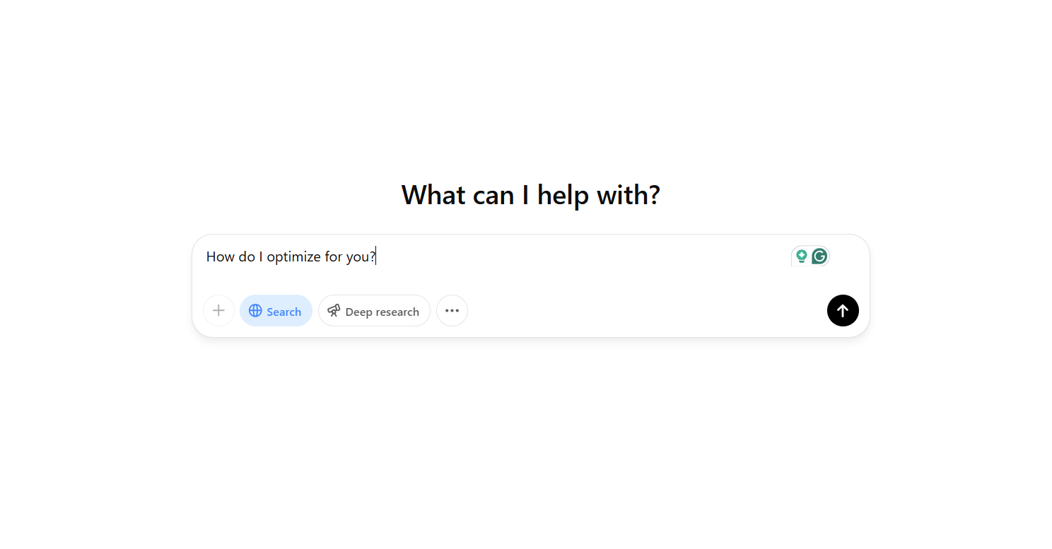 a screengrab of a search gpt box
