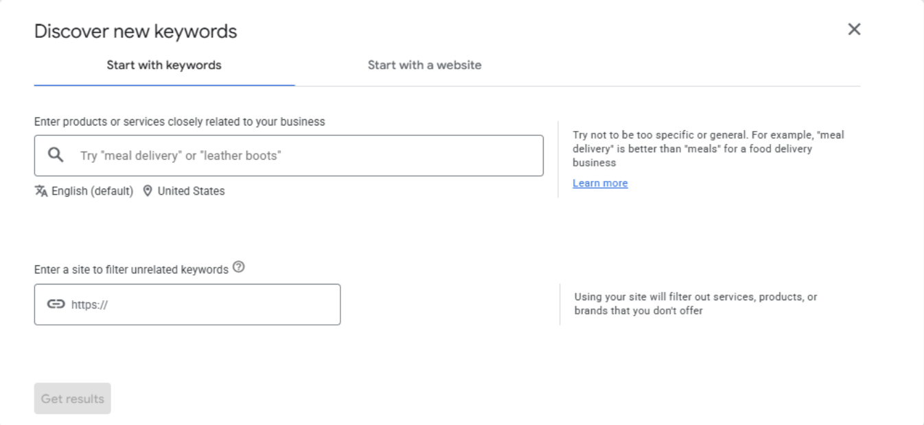 Discover New Keywords